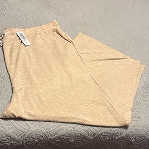 torrid 4 French terry wide leg lounge pants - oatmeal